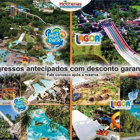 Flat Paradise, Piscinas Termais, Proximo Ao Centro - Hotferias Caldas Novas Eksteriør billede