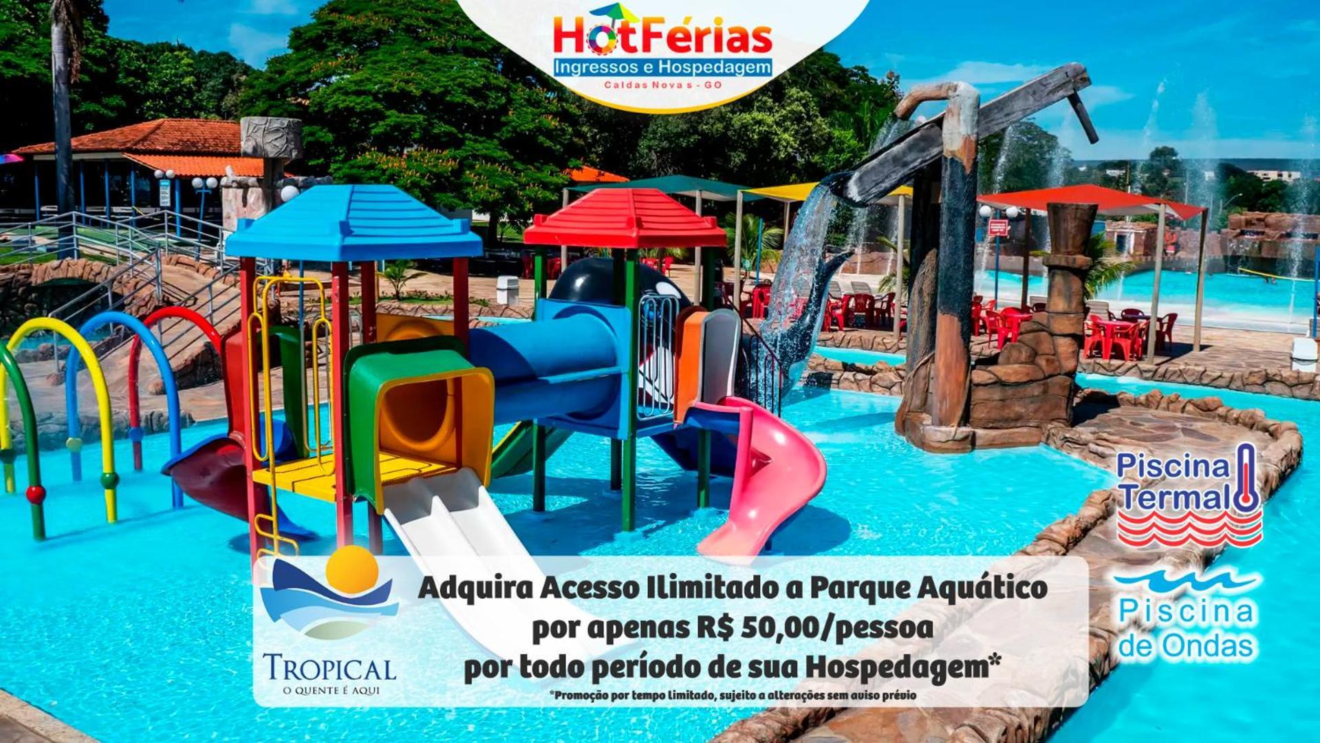Flat Paradise, Piscinas Termais, Proximo Ao Centro - Hotferias Caldas Novas Eksteriør billede