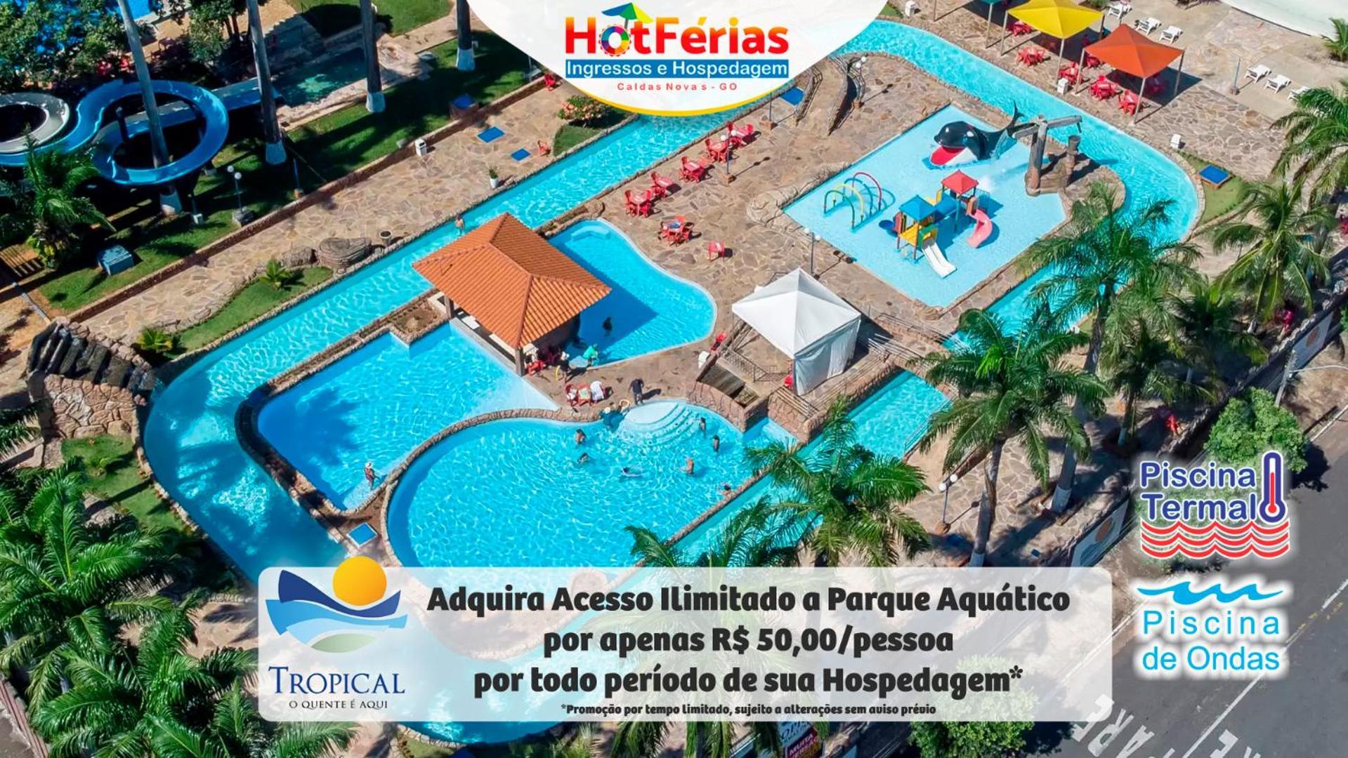 Flat Paradise, Piscinas Termais, Proximo Ao Centro - Hotferias Caldas Novas Eksteriør billede