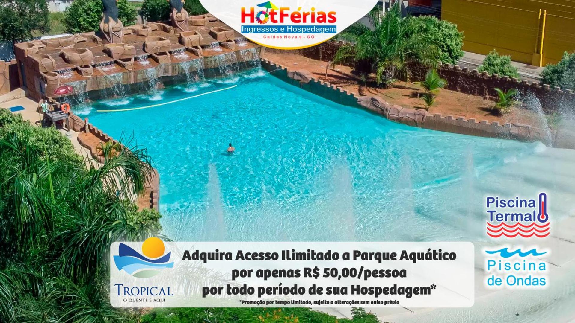 Flat Paradise, Piscinas Termais, Proximo Ao Centro - Hotferias Caldas Novas Eksteriør billede